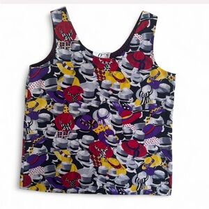 Vintage FY² 100% Silk Reversible Tank Top - Small